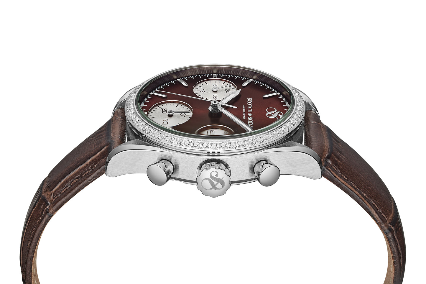 Zij aanzicht dames horloge Scotch & Soda