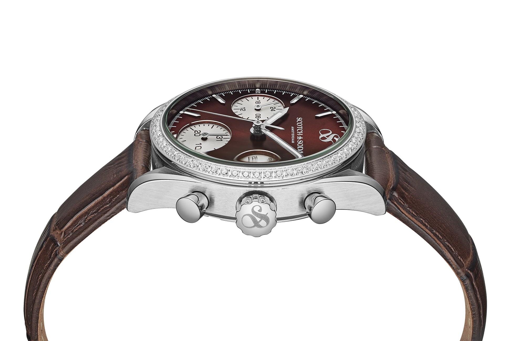 Zij aanzicht dames horloge Scotch & Soda