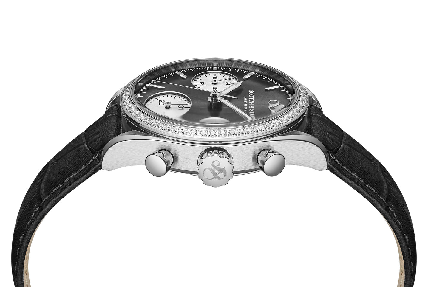 Zij aanzicht dames horloge Scotch & Soda
