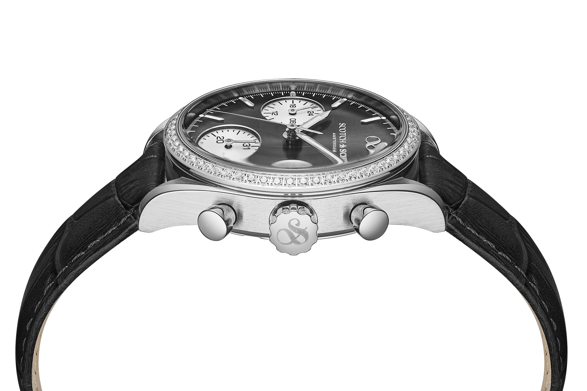 Zij aanzicht dames horloge Scotch & Soda