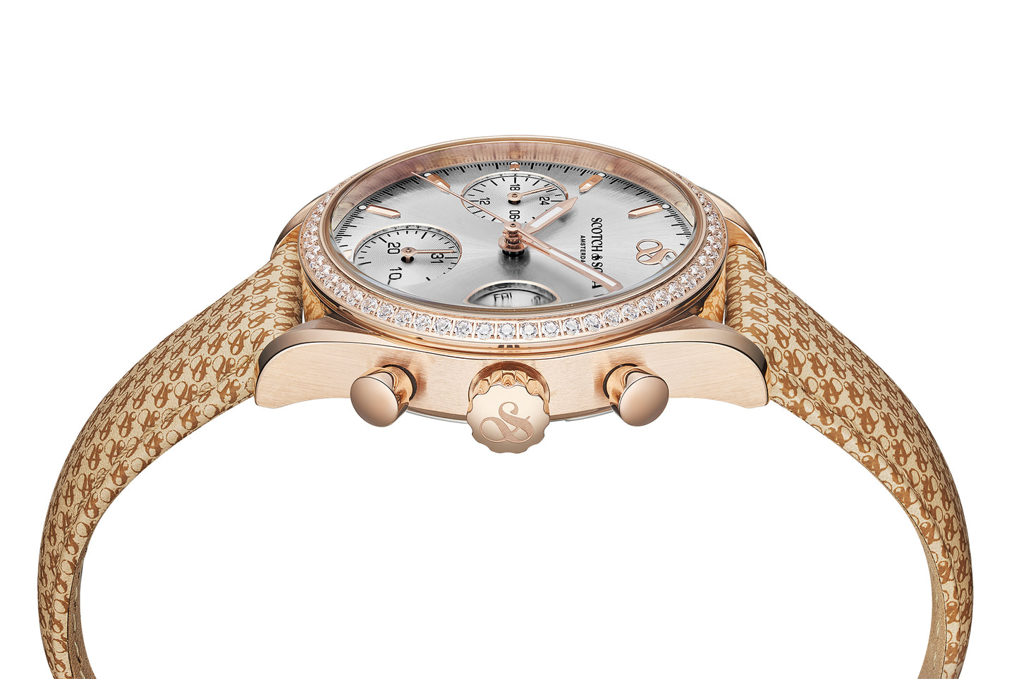 Zij aanzicht dames horloge Scotch & Soda