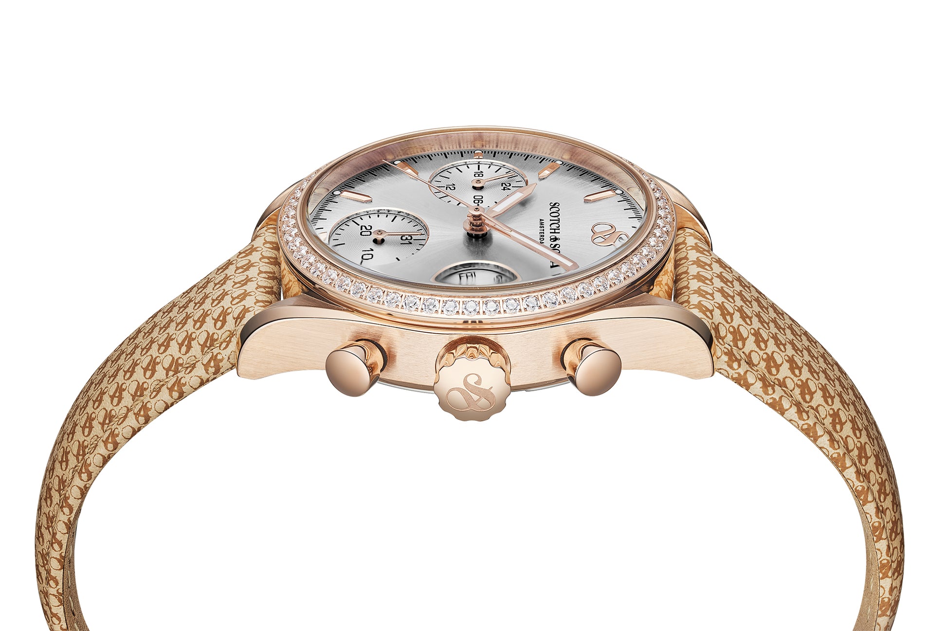 Zij aanzicht dames horloge Scotch & Soda