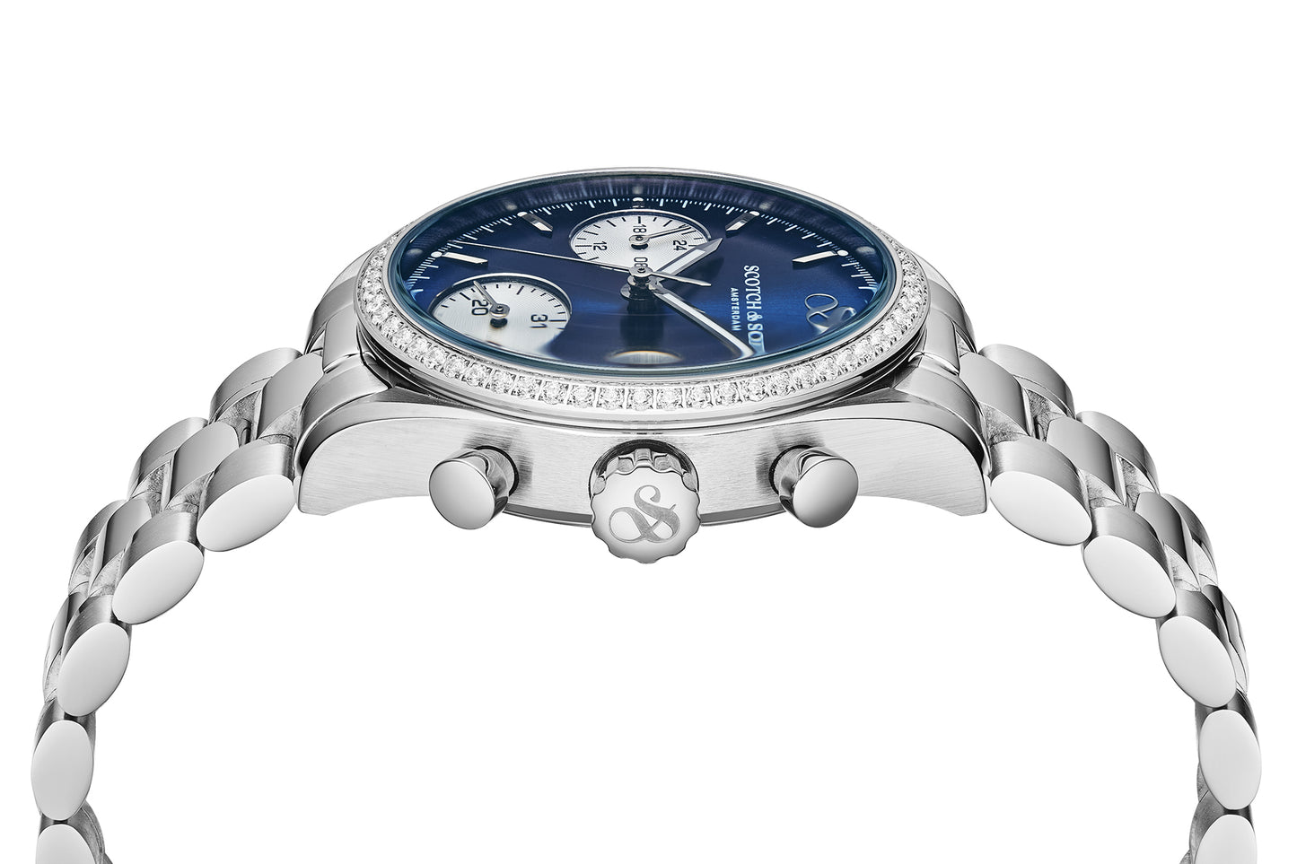 Zij aanzicht dames horloge Scotch & Soda