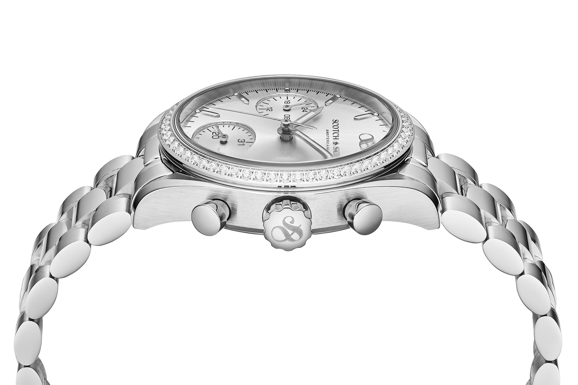 Zij aanzicht dames horloge Scotch & Soda