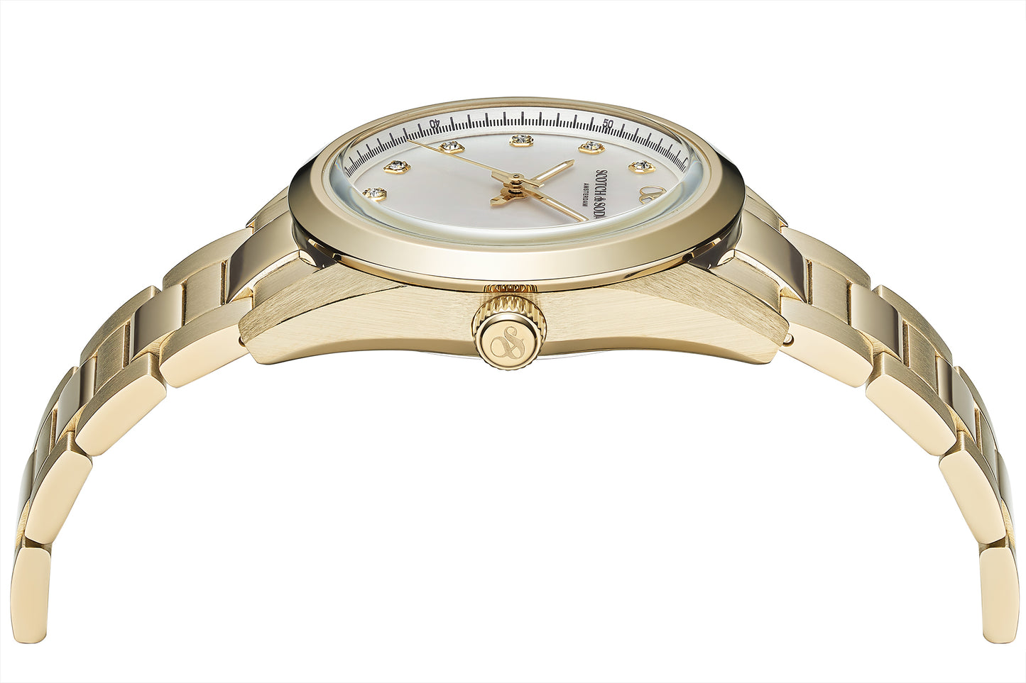 Zij aanzicht dames horloge Scotch & Soda