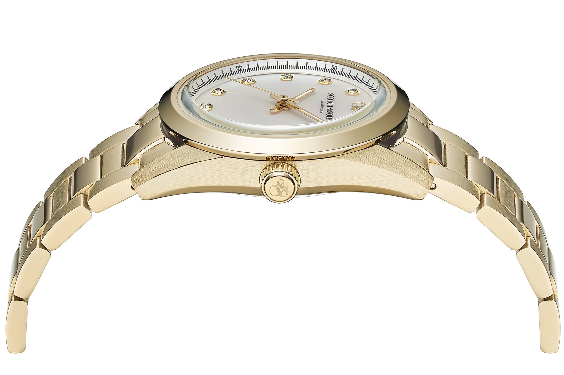 Zij aanzicht dames horloge Scotch & Soda